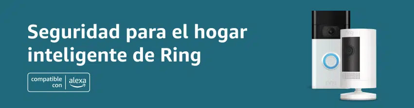 Ring cámara de seguridad compatible con alexa de amazon