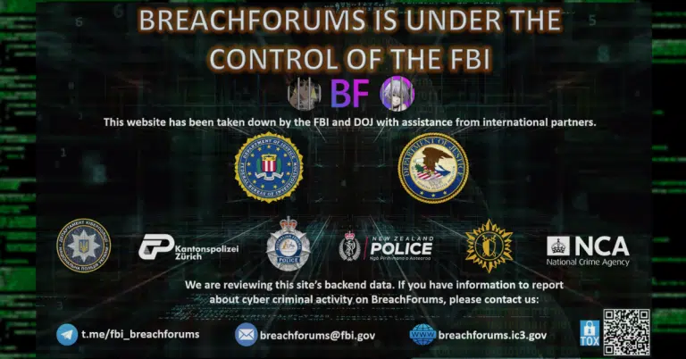 El FBI Desmantela BreachForums: El Foro de Leaks de Hackers Más Popular Según la declaración publicada por las fuerzas del orden en el sitio breachforums.ic3.gov, el FBI está investigando los foros de hackers conocidos como BreachForums y Raidforums.
