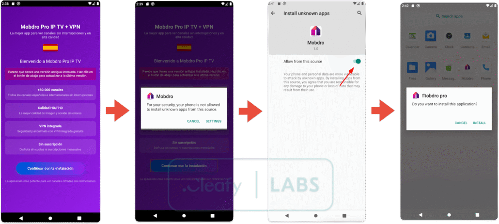 Esta nueva amenaza cibernética, que afecta a dispositivos Android, usa como puerta de entrada aplicaciones IPTV usadas para ver fútbol pirata