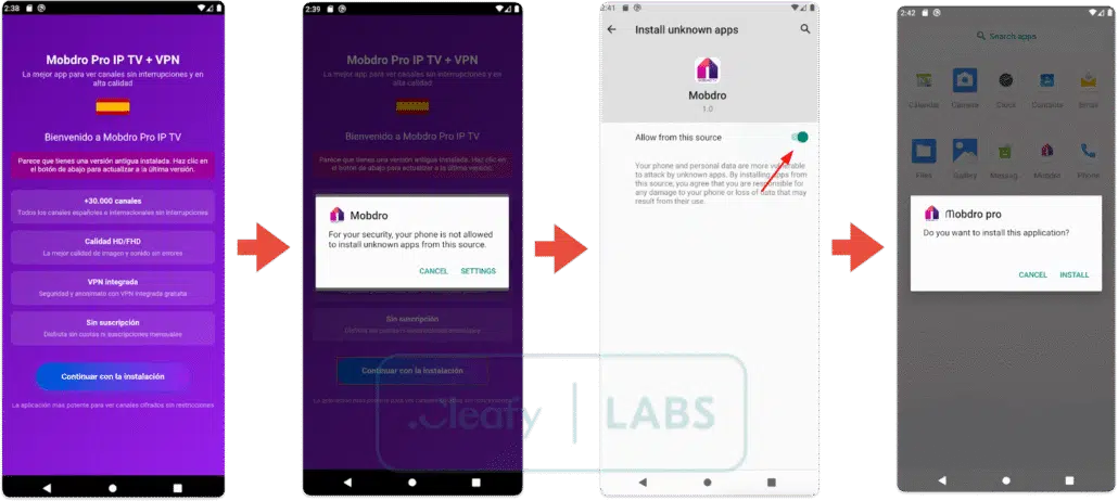 Esta nueva amenaza cibernética, que afecta a dispositivos Android, usa como puerta de entrada aplicaciones IPTV usadas para ver fútbol pirata